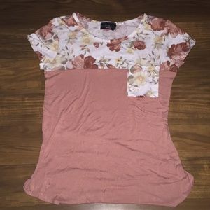 A shirt with flowers on it